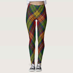 Kariertes Muster des Buchanan Clan Tartan Leggings