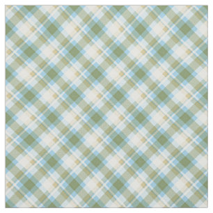 Kariertes Muster des hellblauen Olive Green Tartan Stoff