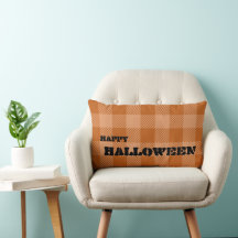 Kariertes Muster Frohes Halloween