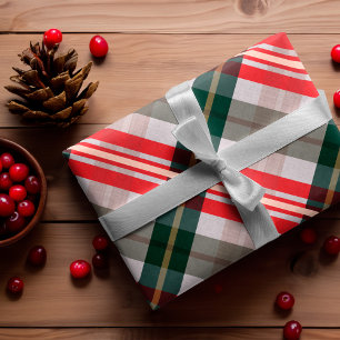 Kariertes  Muster für ein festliches, stylisches  Geschenkpapier