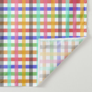 Kariertes Muster für mehrfarbiges Gingham Wandteppich