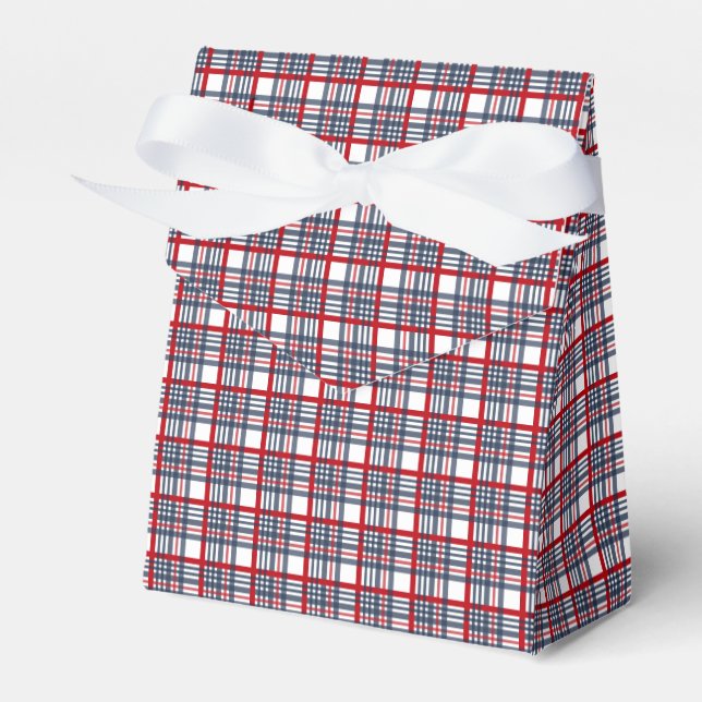 Kariertes Muster Geschenkschachtel (Vorderseite)