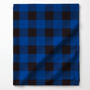 Kariertes Muster in Blau und Schwarz Buffalo Stoff