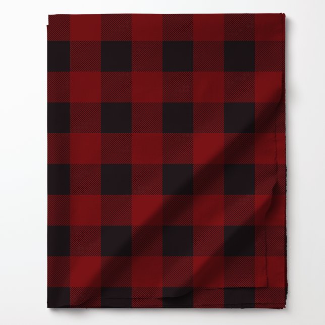 Kariertes Muster in Rot und Schwarz Buffalo Stoff (Von Creator hochgeladen)