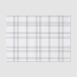 Kariertes Muster in Schwarz/Weiß-Chic-Mode Seidenpapier