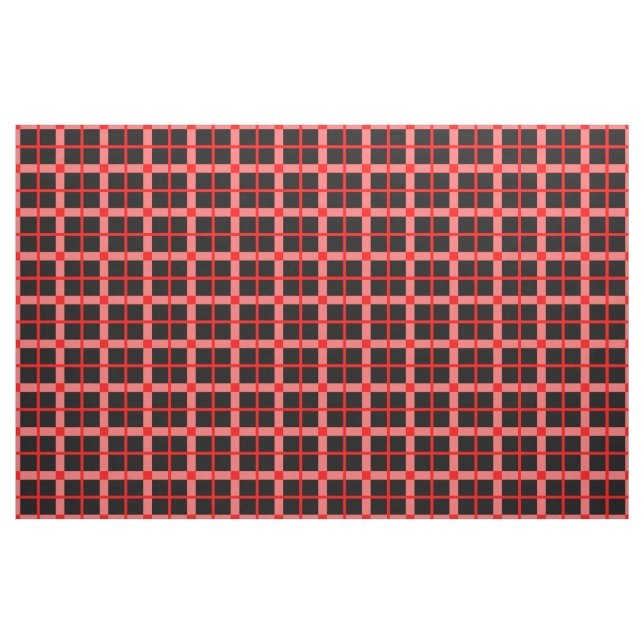 kariertes Muster klassischen Rote Rose düsteren Stoff (Yard (91,4 cm))