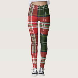 Kariertes Muster Leggings
