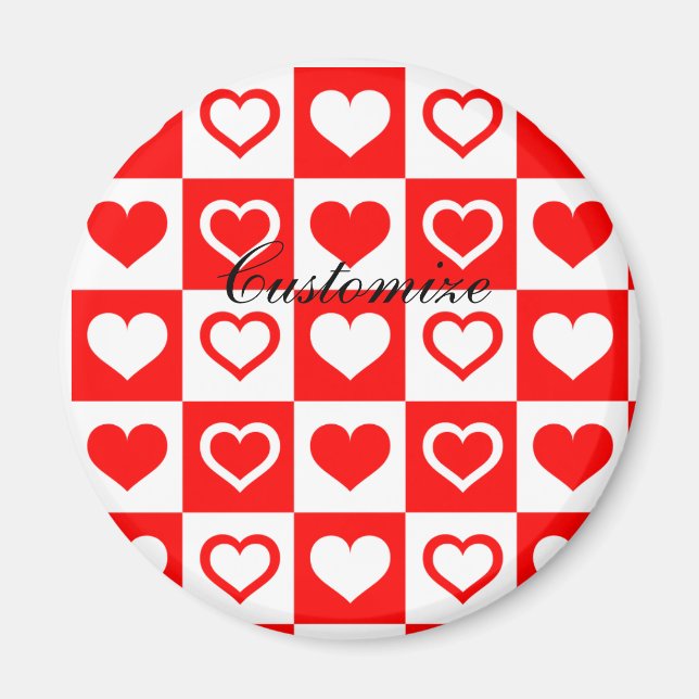 Kariertes Muster, Thunder_Cove Magnet (Vorne)