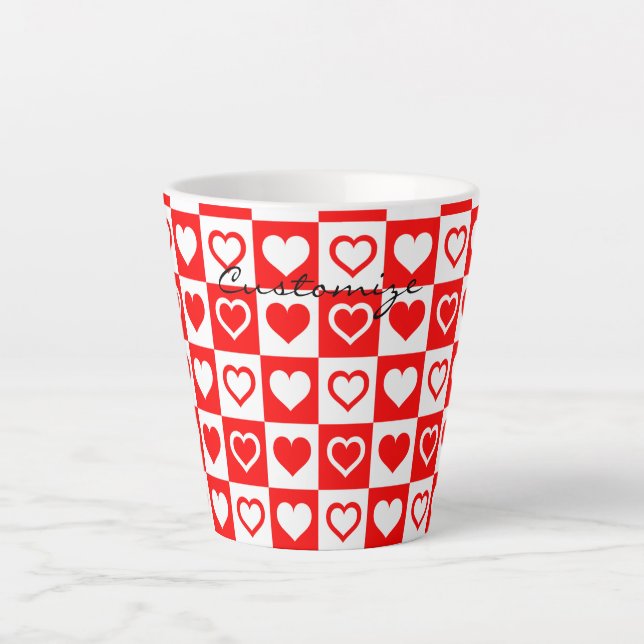Kariertes Muster, Thunder_Cove Milchtasse (Vorderseite)