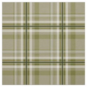 kariertes Olivenbeige Stoff
