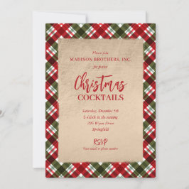 Kariertes Party Einladung