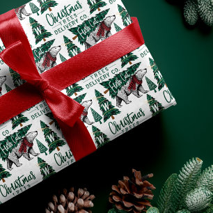 Kariertes polarer geschenkpapier