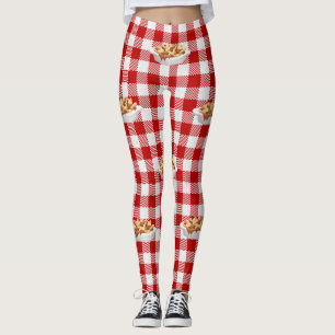 Kariertes Poutine-Leggings Leggings