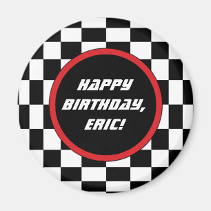 Kariertes Quadrat Magnet