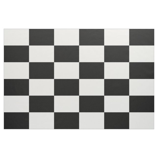 Kariertes Rechteck-Schwarzweiss-Muster Stoff (Yard (91,4 cm))
