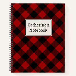 Kariertes Red Buffalo Notebook Notizbuch