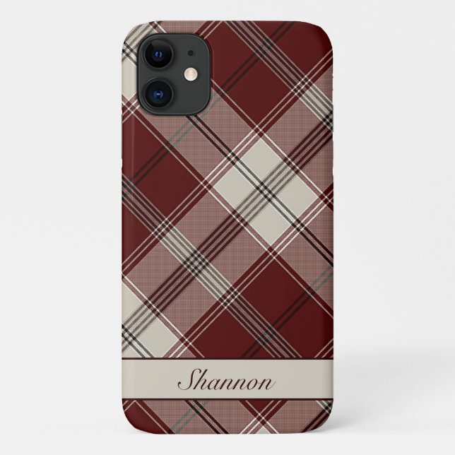Kariertes Red & Tan Case-Mate iPhone Hülle (Rückseite)