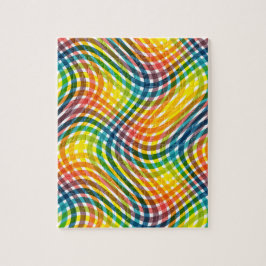 Kariertes Regenbogen-Muster