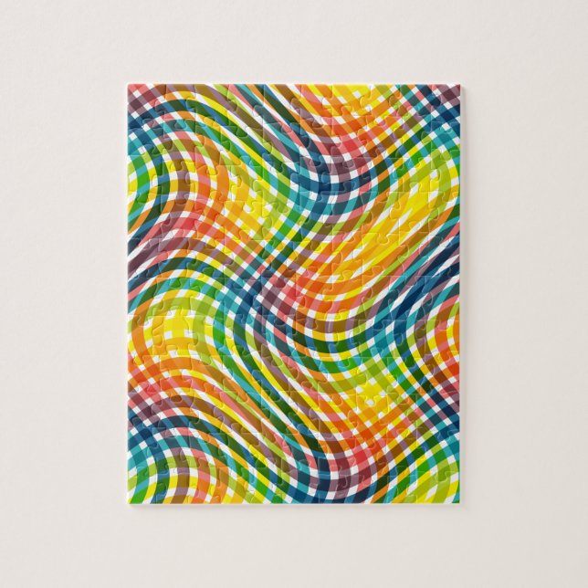 Kariertes Regenbogen-Muster (Vertikal)
