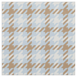kariertes Retro-Blau-Hahnentrittmuster Stoff