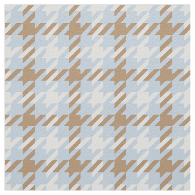 kariertes Retro-Blau-Hahnentrittmuster Stoff (Muster)