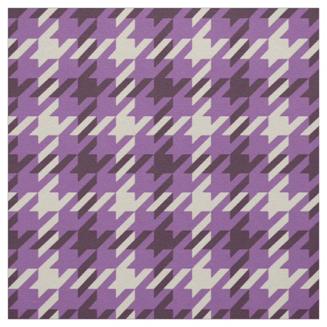 kariertes Retro-Hahnentrittmuster-Muster Stoff (Muster)
