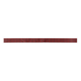 Kariertes Ribbon in Rot und Schwarz Buffalo Satinband