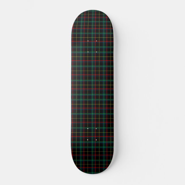 kariertes Rollschuhling Skateboard (Vorderseite)