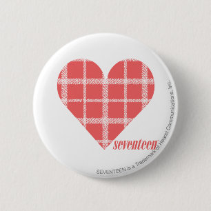 Kariertes Rosa 4 Button