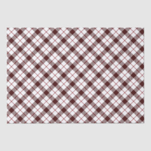 Kariertes rotes Muster Seidenpapier