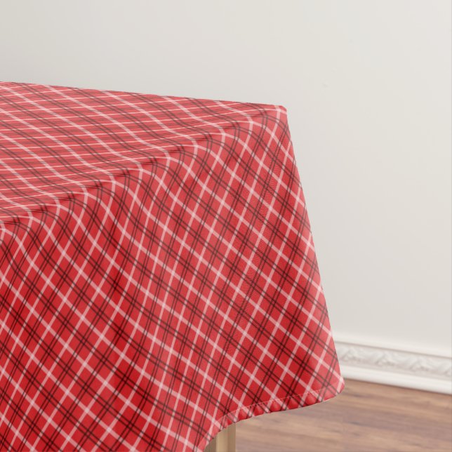 Kariertes rotes Muster Tischdecke (Beispiel)