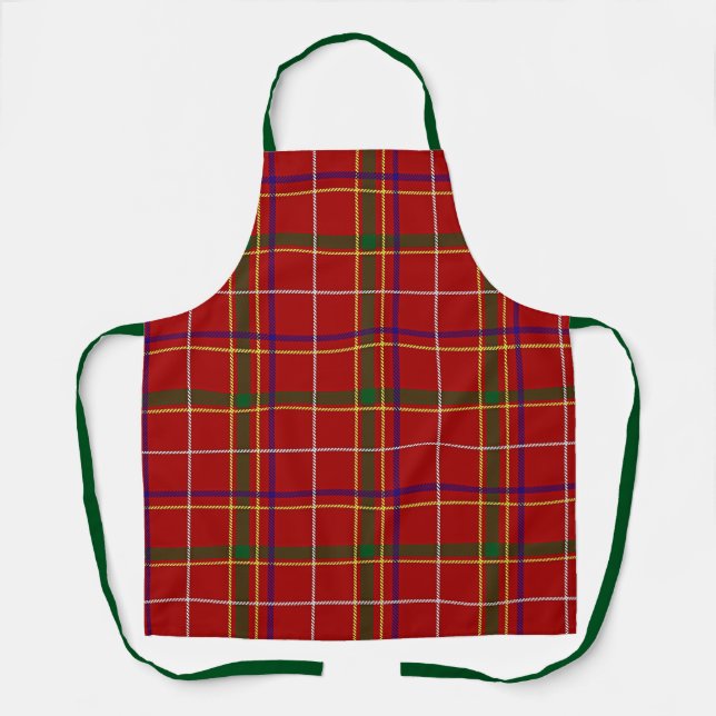 Kariertes Rotes Tartan Schürze (Vorderseite)