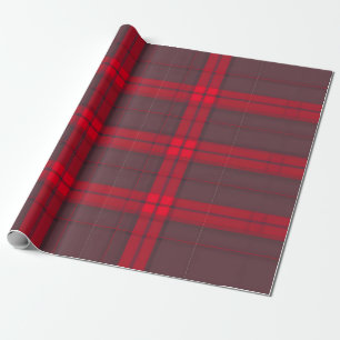 Kariertes rotes traditionelles Tartan Modern Colle Geschenkpapier