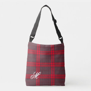 Kariertes rotes traditionelles Tartan Modern Colle Tragetaschen Mit Langen Trägern