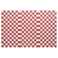 Kariertes rotes und weißes geometrisches Gewebe