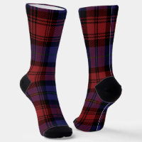 Kariertes Rustikales Tartan Rot Lila