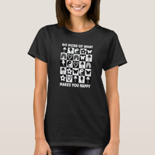 Kariertes Schachbrett Retro-Bewusstsein für psychi T-Shirt