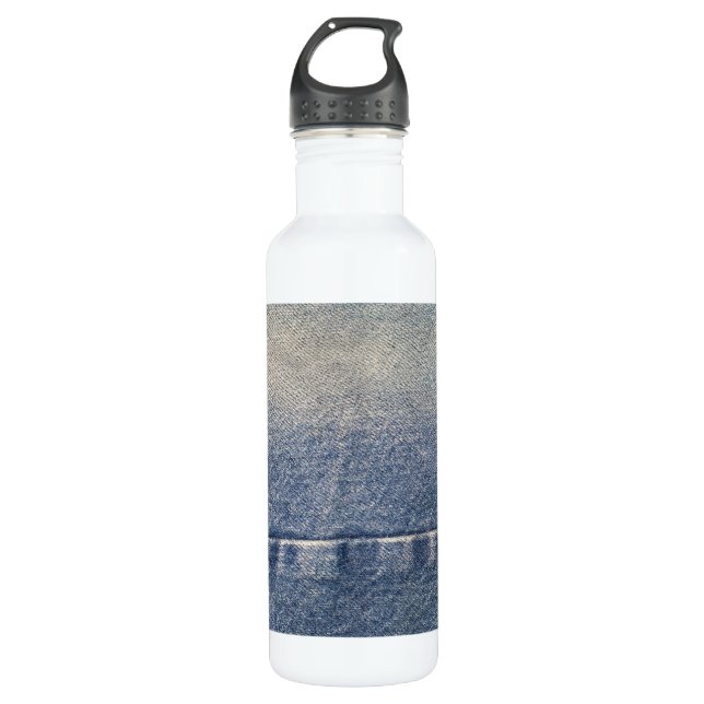 Kariertes Shirt Edelstahlflasche (Vorderseite)