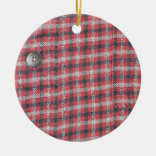 Kariertes Shirt Keramikornament