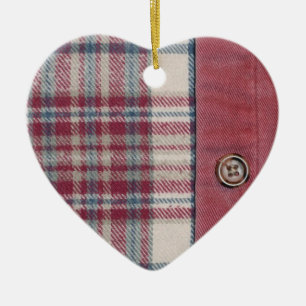 Kariertes Shirt Keramikornament