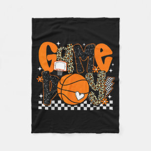 Kariertes Spieltags-Basketball-Shirt Liebhaber Män Fleecedecke