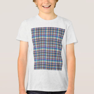 Kariertes Stoffmuster Kariert Druckmuster-57688 Tri-Blend Shirt