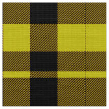 Kariertes Tartan-Gelb- und Schwarz-Stoff