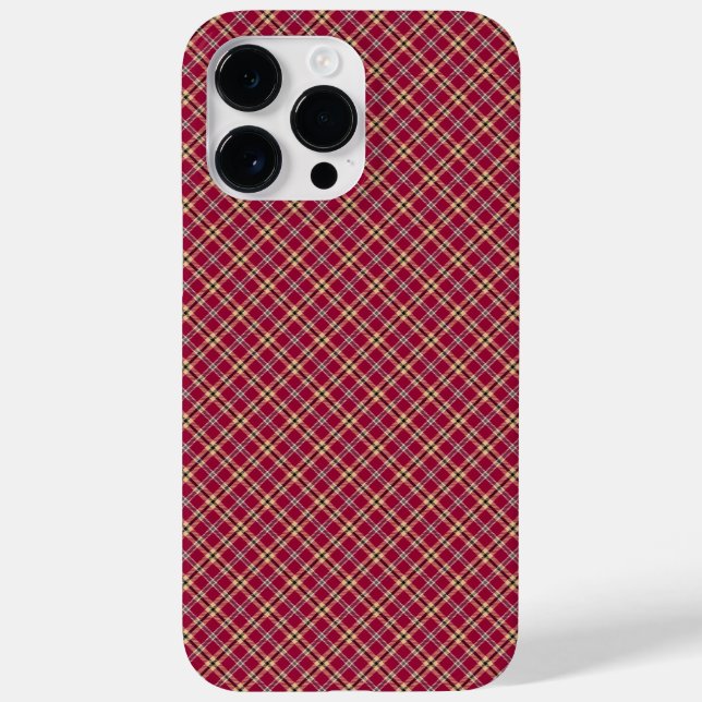 Kariertes Tartan-Muster Case-Mate iPhone 14 Pro Max Hülle (Rückseite)
