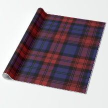 Kariertes Tartan Roter Lila Urlaub Rustikal