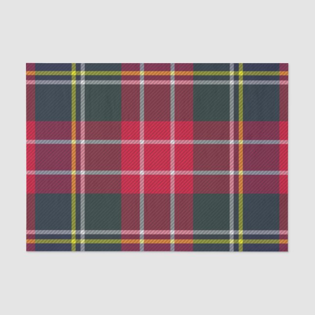 Kariertes Tartan Tissue Paper Seidenpapier (Vorderseite)