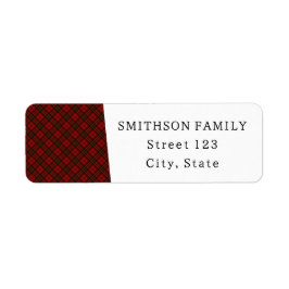 Kariertes Weihnachtsmuster aus Rottartan