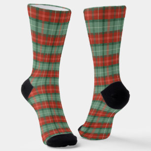 Kariertes Weihnachtsmuster Socken