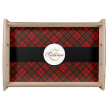 Kariertes Wintermuster Monogram