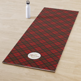 Kariertes Wintermuster Monogram Yogamatte